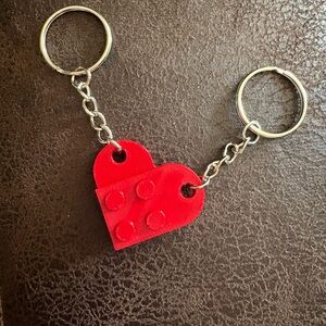 Build a heart keychain set